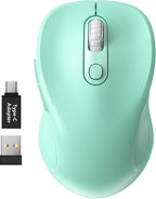 WisFox 2.4G Wireless Mouse for Laptop, Ergonomic Computer Mouse by Bringyouqualityproducts