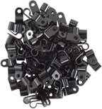 GTSE Black Nylon Plastic Cable Clamps, 1/4" Screw Mounts - Image 3