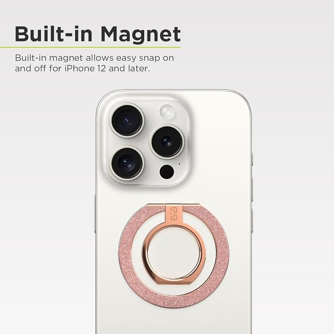 PureGear Magnetic Phone Grip Ring Stand, Magnetic Phone Ring Holder - Image 4
