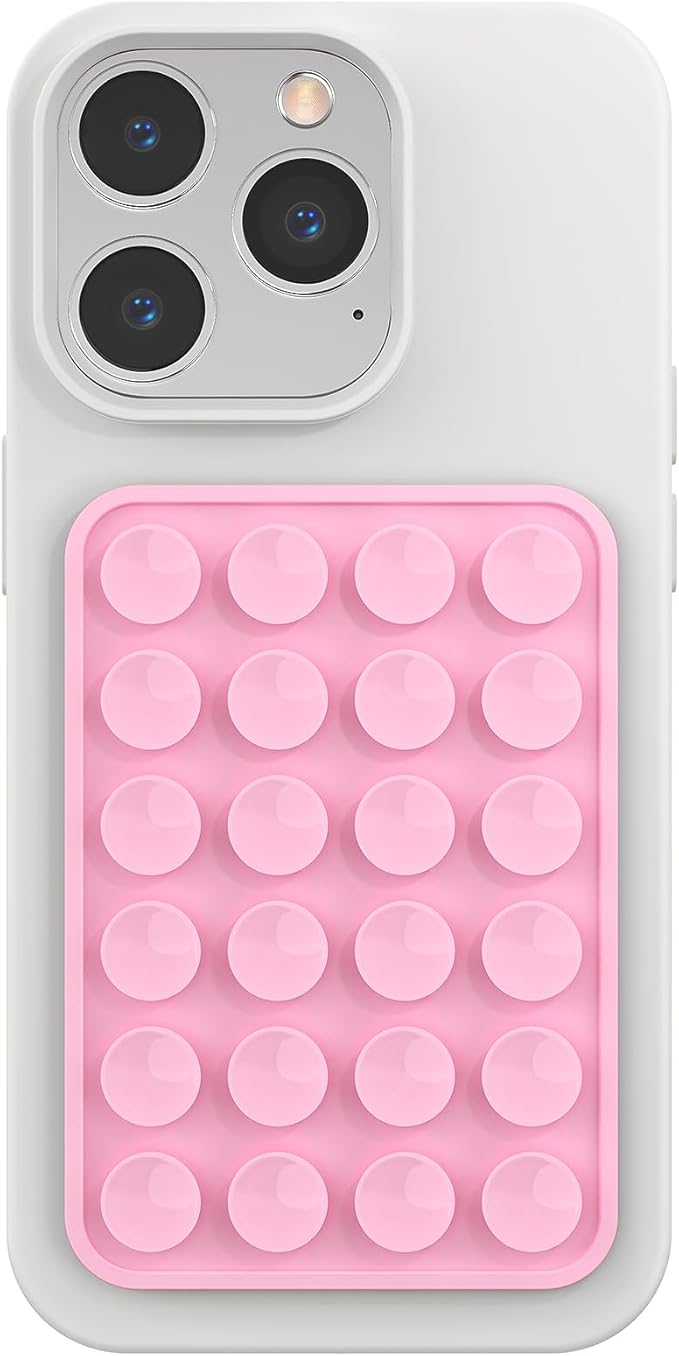 Silicone Phone Sticky Grip, Suction Phone Case Mount by MAYNOS