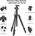 SmallRig CT-20 Camera Tripod, 78.7" Foldable Aluminum Tripod & Monopod - Image 4