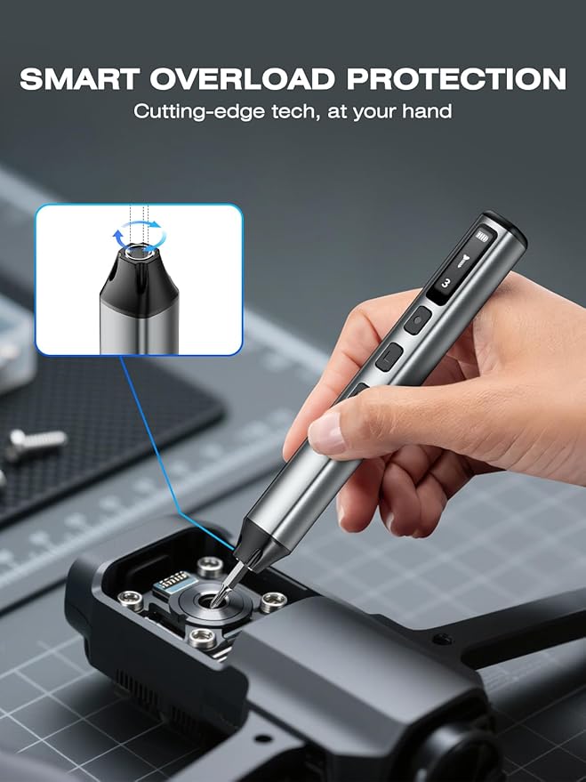 162-in-1 Mini Electric Screwdriver Set, SMOOTHARMOR Precision Cordless Power - Image 7