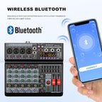 BOMGE 06A Professional 6 Channel DJ Audio Mixer, DJ Controller Sound Mixer - Image 4