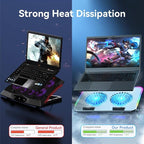 Upgarde Metal RGB Laptop Cooling Pad Gaming Laptop Cooler - Image 4
