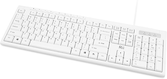 Rii RK907 Ultra-Slim Compact USB Wired Keyboard - Image 2