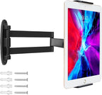 Tablet Wall Mount with Adjustable Long Arm Hinge 360° Swivel Bracket by GSRUAN