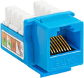 Cmple - RJ45 Keystone Jack 90 Degree Cat6 Keystone Jack Insert Punch Down RJ45 by Cmple