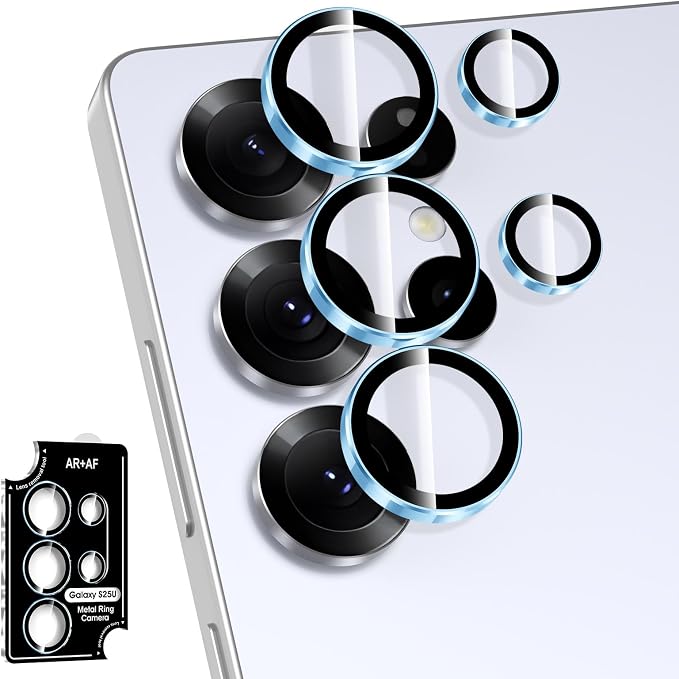 for Samsung Galaxy S25 Ultra Camera Lens Protector, Individual Metal Ring by Btscase