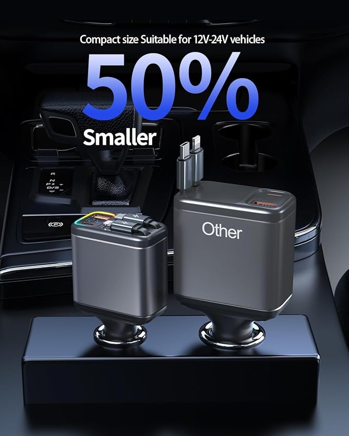 247W Retractable Car Charger - Image 4