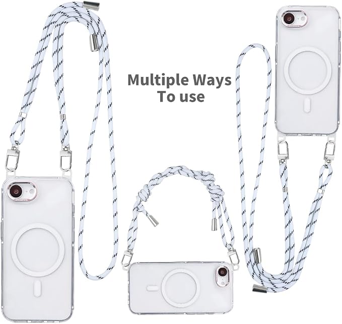 for iPhone 16e Case with Adjustable Phone Lanyard Strap, Compatible with MagSafe - Image 2