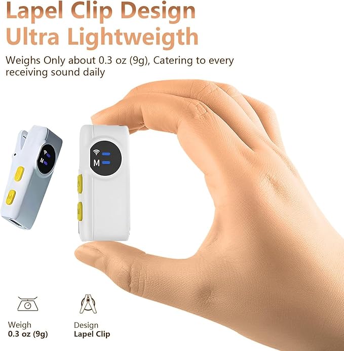 MAYBESTA 2 Pack Wireless Mini Microphone - Image 5