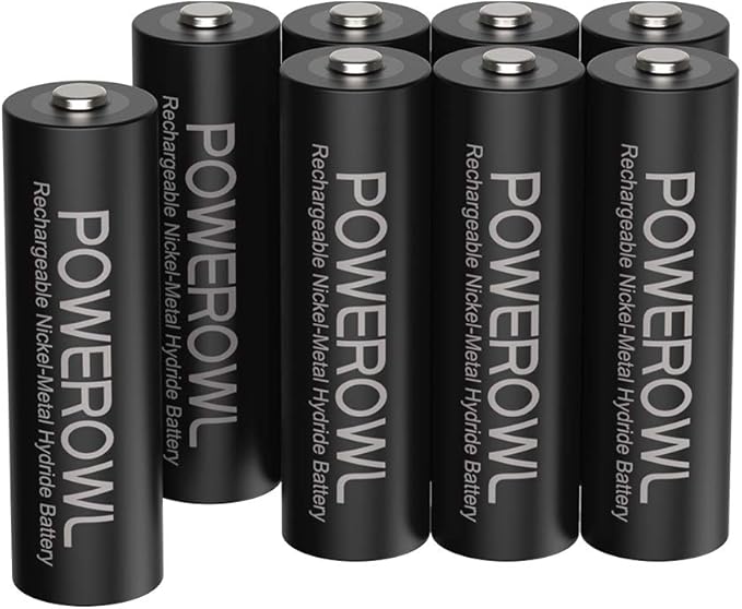POWEROWL Rechargeable AA Batteries, 2800mAh High Capacity Batteries 1.2V NiMH by POWEROWL