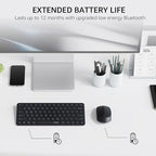 Rapoo 9010M Multi-Device Keyboard and Mouse Combo, 2.4GHz/Bluetooth 5.0/4.0 - Image 8