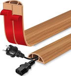 Floor Cord Cover for Wires on Floor Self Adhesive Cord Hider Floor Cable by EYAYEN