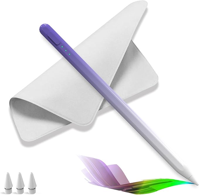 Stylus Pen for iPad, 14Mins Fast Charge for Apple Pencil, Palm Rejection by Milikilo