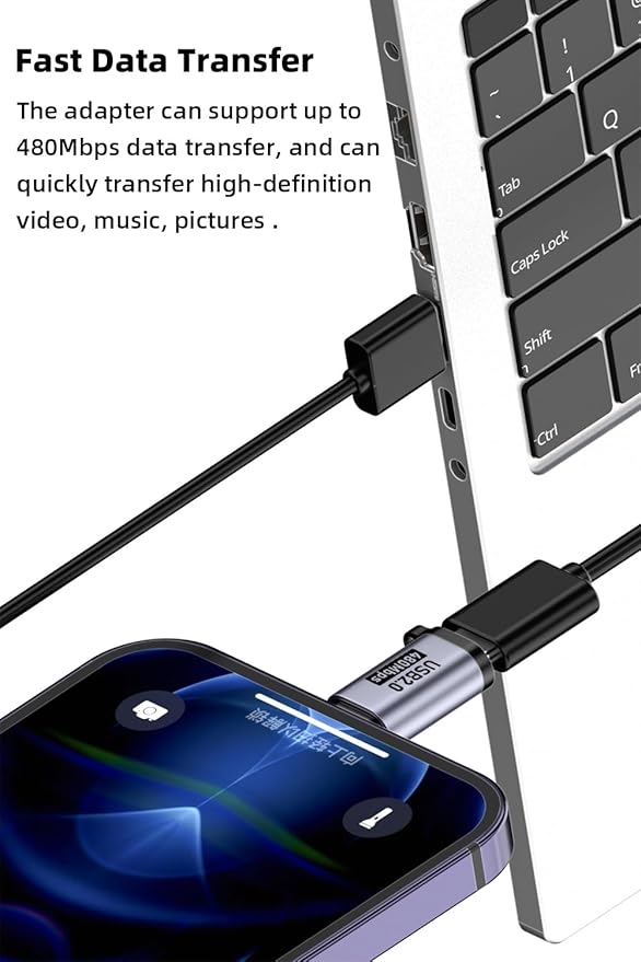 USB C/Lightning to Micro USB Adapter, Type C to Lightning Converter, USB C to - Image 5