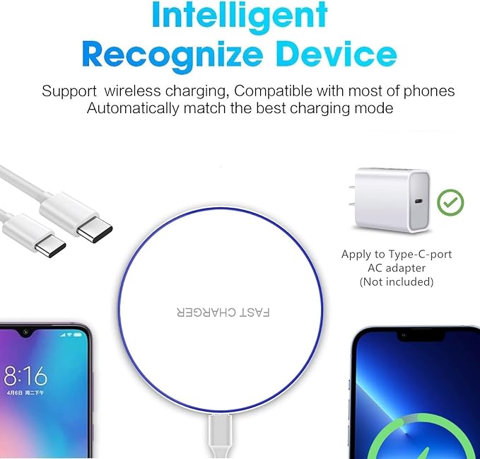 20W Fast Wireless Charger Pad, Wireless Phone Charging Station Compatible - Image 5