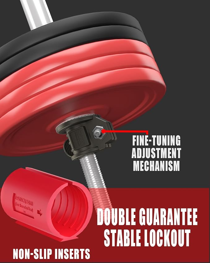 Barbell Clips 1 Inch Quick Release Weight Clamps 0.9-1.18inch Multi-Size - Image 4