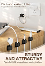 Maveek Magnetic Cord Clips, Cable Holder Magnet Silicone Cord Organizer - Image 7