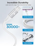 USB C to Lightning Cable 10FT, Power iPhone Charger Cord MFi Certified Braided - Image 3