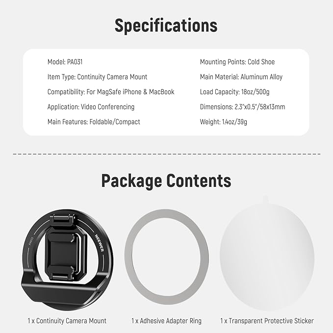 NEEWER Foldable Continuity Camera Mount - Image 8