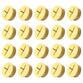 20Pcs Desk Grommet, 3/4" Yellow Silicone Cord Hole Cover, Flexible Rubber Wire by EASYEAH