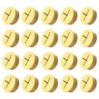 20Pcs Desk Grommet, 3/4" Yellow Silicone Cord Hole Cover, Flexible Rubber Wire by EASYEAH
