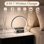 Wireless Charging Station with Alarm Clock, Bedside Lamp with Sunrise Wake-Up - Image 2