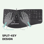 Perixx PERIBOARD-330B, Wired Ergonomic Keyboard - Image 3