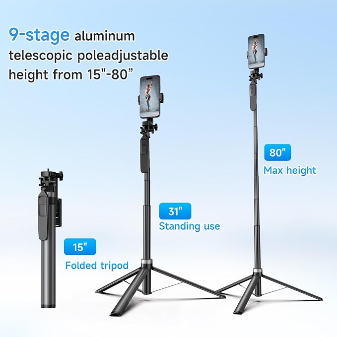 Tripod for iPhone, Selfie Stick for iPhone - Image 2