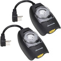 DEWENWILS Outdoor Light Timer Waterproof, 24-Hour Programmable Plug in Timer by DEWENWILS