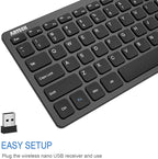 Arteck 2.4G Wireless Keyboard Ultra Slim and Compact Keyboard - Image 2
