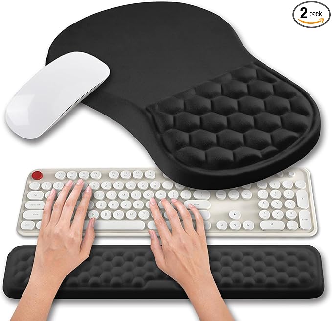 Hokafenle 2 in 1 Ergonomic Mouse Pad Wrist Support & Wrist Rest by Hokafenle