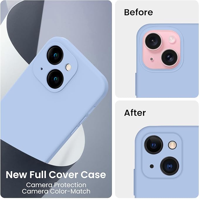FireNova Designed for iPhone 15 Plus Case, Silicone Case with, Soft - Image 3