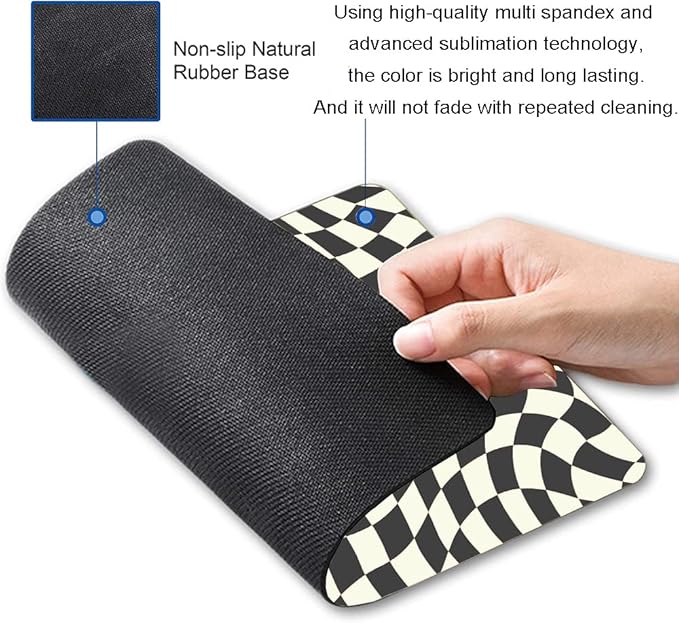 Mouse Pad, Square Mouse Mat Waterproof Computer Mousepad Non-Slip Rubber Base - Image 6