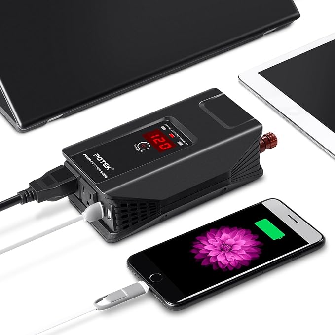 Potek 500w power inverter DC 12V to AC 110V Car Adapter - Image 4