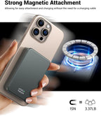 Magnetic Power Bank 26800mAh for Magsafe Portable Charger, Aluminum Alloy Large - Image 4