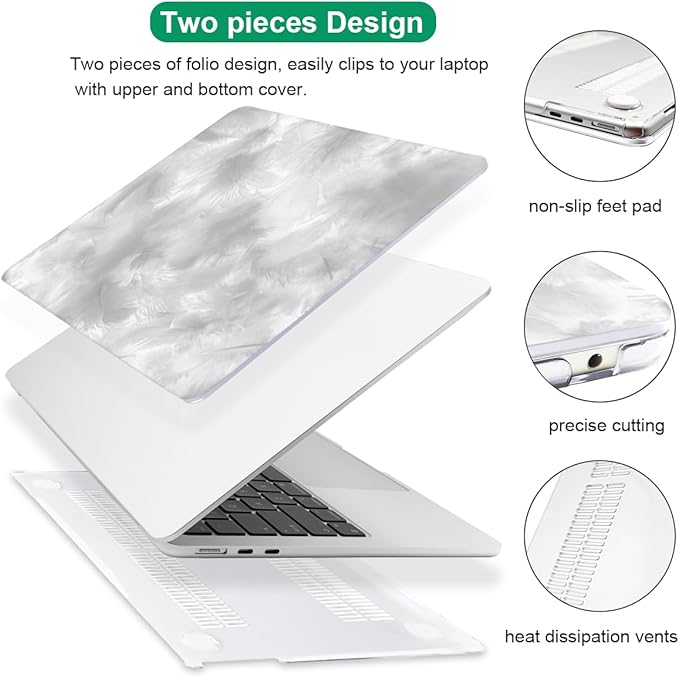 for M4 MacBook Air 13.6 Case 2025 2024 2023 2022 M3 A3113 A2681 M2 Chip - Image 3