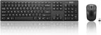 Lenovo 100 Wireless Keyboard and Mouse Combo – Cordless Set by LENOVO