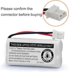 XUNTU BT162342/BT262342 2.4V 600mAh Ni-MH Cordless Phone Battery Pack - Image 6