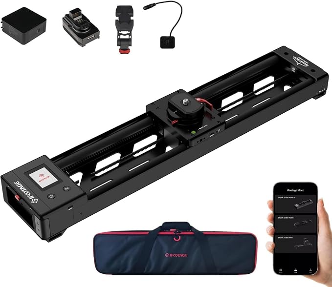 IFOOTAGE Shark Slider Nano II-660 Motorized Camera Shark Slider, Mobile APP/IPS by IFOOTAGE