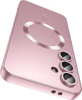 Magnetic for Samsung Galaxy S24 Plus Case Slim Soft Silicone Bumper Shockproof by LEKEVO