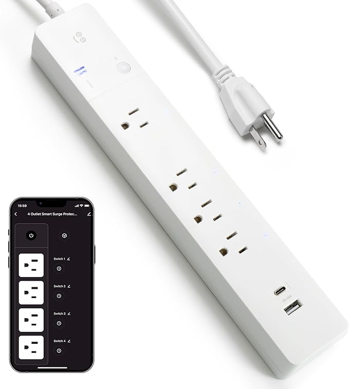 Geeni Smart Surge Protector Power Strip by Geeni