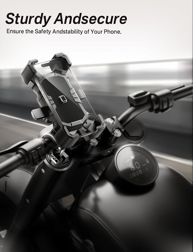 Bike Phone Holder Handlebar, Motorcycle Phone Mount, ATV Cell Phone Clamp - Image 2