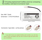 iMah BT162342 BT262342 Cordless Phone Batteries Compatible - Image 5