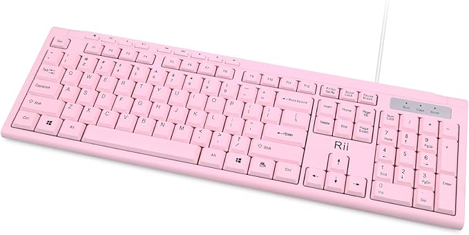 Rii RK907 Ultra-Slim Compact USB Wired Keyboard - Image 2