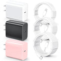 for iPhone 14 13 12 11 Fast Charger, 3 Pack 20W USB C Charger Block by happymovement