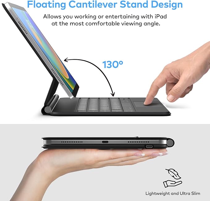 Keyboard Case for iPad 10th Generation 2022 & 11th – Magic-Style Keyboard - Image 3