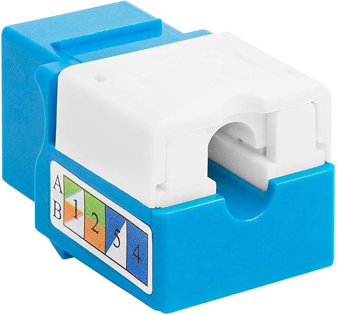 Cmple - 10 Pack Cat6 Keystone Jack Insert Punch Down RJ45 Connectors RJ45 - Image 3
