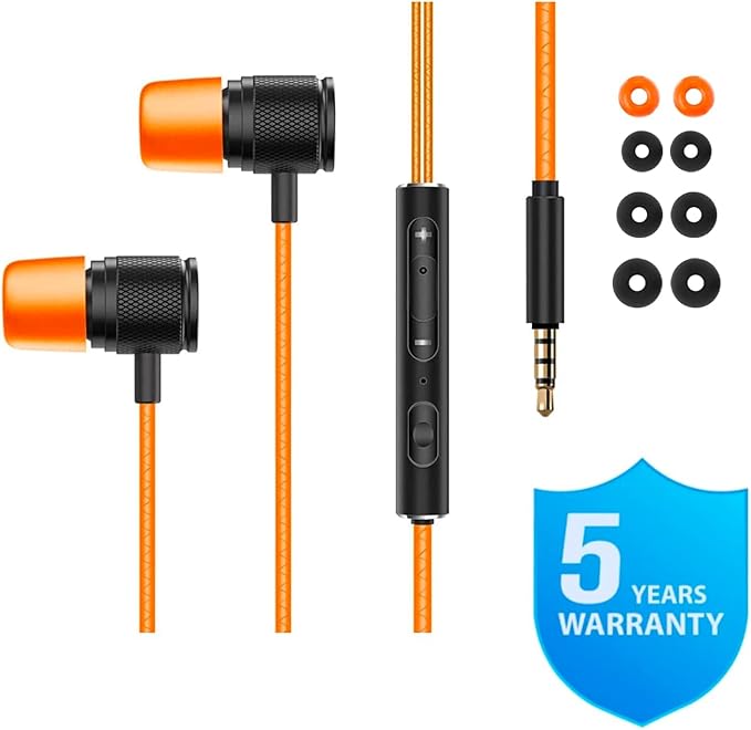 LUDOS Ultra Wired Earbuds in-Ear Headphones, 5 Years Warranty, Earphones - Image 6